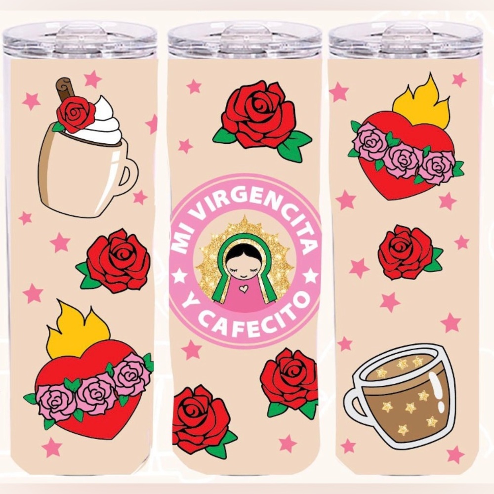 Virgencita y Cafecito Tumbler